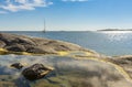 Rock pool HuvudskÃÂ¤r Stockholm archipelago Royalty Free Stock Photo