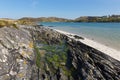 Rock pool Morar coast Scotland UK beautiful coastal Scottish tourist destination located south of Mallaig Royalty Free Stock Photo