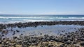 Rock Pool at south end of Burleigh Beach  Queensland  Australia Royalty Free Stock Photo