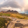 Rock Pools, Peaks and Clouds