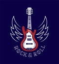 Rock print for tattoo vector