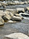 Cass River Rock Dam rock ramp in Frankenmuth, Michigan