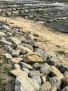 Cass River Rock Dam rock ramp in Frankenmuth, Michigan