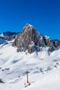 Rock at the resort of Tignes, France. Royalty Free Stock Photo