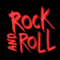 Rock and roll background design. Vector illustration.
