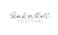 Rock and Roll festival hand drawn vector lettering