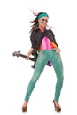 Rock and roll girl Royalty Free Stock Photo