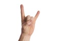 Rock and roll hand sign Royalty Free Stock Photo