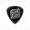 Rock and Roll Plectrum Starburst. Vector illustration