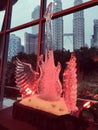 Rock and Roll ice sculpture