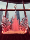 Rock and Roll ice sculpture