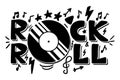 Rock and Roll Lettering for t-shirt, sticker, print, fabric, cloth