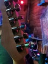 Rock and roll music bar background photo, a stage, soft selective focus, copy space Royalty Free Stock Photo