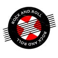 Rock And Roll rubber stamp