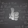 Rock and roll theme hand gesture Royalty Free Stock Photo
