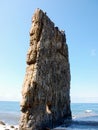 Rock Sail on the black sea coast Royalty Free Stock Photo