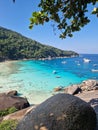 The rock Sail on the island of Similan Royalty Free Stock Photo