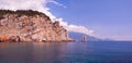 Rock sail at the yalta crimea Royalty Free Stock Photo