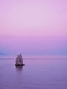 Rock sail at the yalta crimea Royalty Free Stock Photo