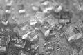 Tiny rock salt cube crystals