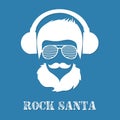 Rock Santa Claus character illustration