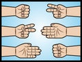 Rock Scissor Paper Royalty Free Stock Photo