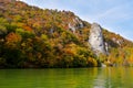 The rock sculpture of Decebalus located near the city of Orsova Royalty Free Stock Photo