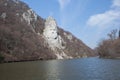 Rock sculpture of Decebalus, Romania Royalty Free Stock Photo