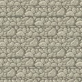 Rock seamless pattern, stone and pebble texture. Cartoon wall construction for round garden, sea, boulders and Royalty Free Stock Photo