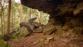 Rock shelter on Bomaderry Creek Gorge walking trail, Bomadarry, Nowra, NSW Australia