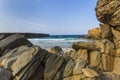 Rock on shore of Aruba Royalty Free Stock Photo