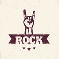 Rock sign, hand-horn, rock-concert gesture