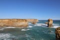 The rock stacks that comprise the Twelve Apostles in Port Campbell National Park Royalty Free Stock Photo