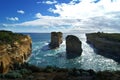 Rock stacks and sea