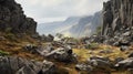 Eerily Realistic Tableland: Delicately Rendered British Landscape With Sharp Boulders