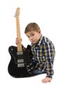 Rock star kid Royalty Free Stock Photo