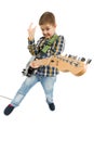 Rock star kid Royalty Free Stock Photo