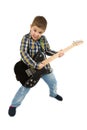 Rock star kid Royalty Free Stock Photo