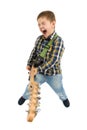 Rock star kid Royalty Free Stock Photo