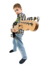 Rock star kid Royalty Free Stock Photo