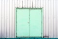 Green container doors background texture