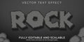 Rock and stone text effect editable mobile game text style