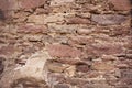 Rock and stone wall of Heidelberg Castle or Heidelberger Schloss