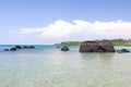 Rock Strange at Koh Kham Beach Royalty Free Stock Photo