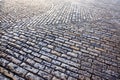 Rock street in old city in Jerusalem Royalty Free Stock Photo