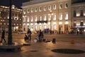 SAINT-PETERSBURG, RUSSIA - October, 2019 : Rock street performers play at Nevsky Prospect