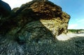 rock structure on the Krabbe Peninsula Royalty Free Stock Photo