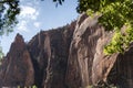 Rock Structure at Temple of Sinawava Zion National Park