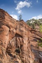 Rock Structure at Temple of Sinawava Zion National Park