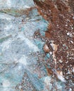 Rock surface texture blue and brown Royalty Free Stock Photo